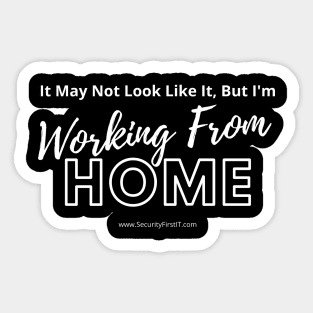 Working From Home Sticker